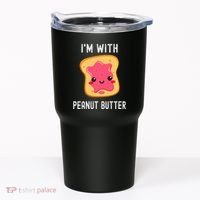 Funny Peanut Butter Jelly Matching Couples Tumbler thumb 0