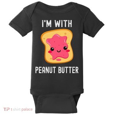 Funny Peanut Butter Jelly Matching Couples Baby Bodysuit