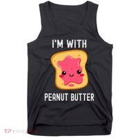 Funny Peanut Butter Jelly Matching Couples Tank Top thumb 0
