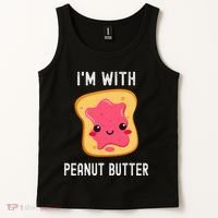 Funny Peanut Butter Jelly Matching Couples Tank Top thumb 2
