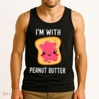 Funny Peanut Butter Jelly Matching Couples Tank Top thumb 3