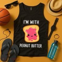 Funny Peanut Butter Jelly Matching Couples Tank Top thumb 4