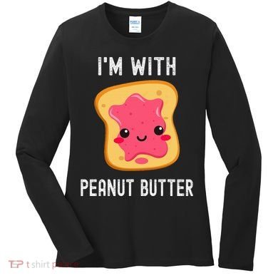 Funny Peanut Butter Jelly Matching Couples Women's Long Sleeve Shirt