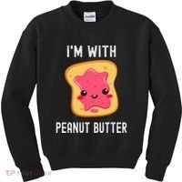 Funny Peanut Butter Jelly Matching Couples Kids Sweatshirt thumb 0
