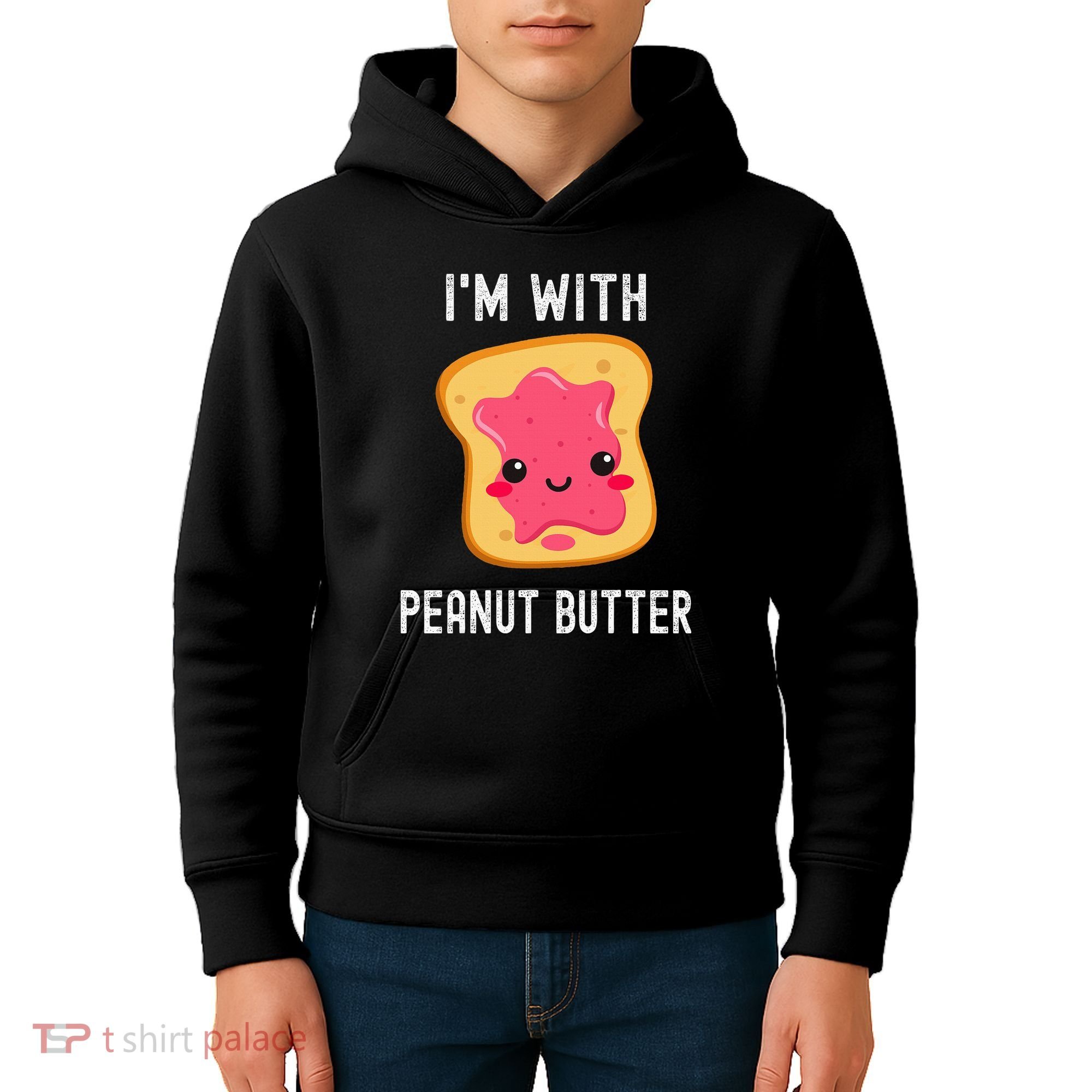 Funny Peanut Butter Jelly Matching Couples Kids Hoodie