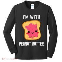 Funny Peanut Butter Jelly Matching Couples Kids Long Sleeve Shirt thumb 0