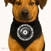 Funny Pool Billiards Gift USA-Made Doggie Bandana thumb 1