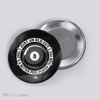 Funny Pool Billiards Gift Button thumb 0