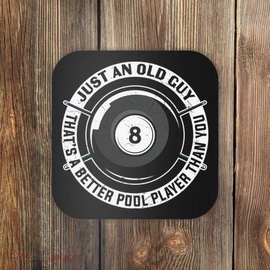 Funny Pool Billiards Gift Coaster
