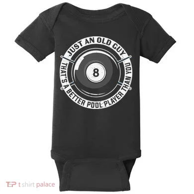 Funny Pool Billiards Gift Baby Bodysuit
