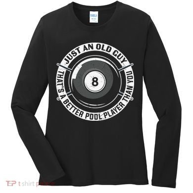 Funny Pool Billiards Gift Women's Long Sleeve Shirt
