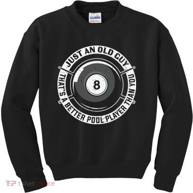 Funny Pool Billiards Gift Kids Sweatshirt