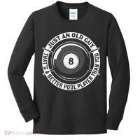 Funny Pool Billiards Gift Kids Long Sleeve Shirt thumb 0