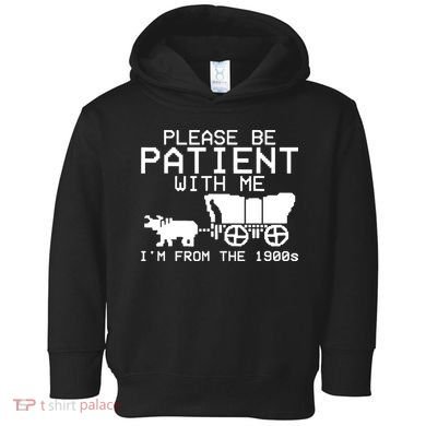 Funny Please Be Patient With Me IM From The 1900s Toddler Hoodie