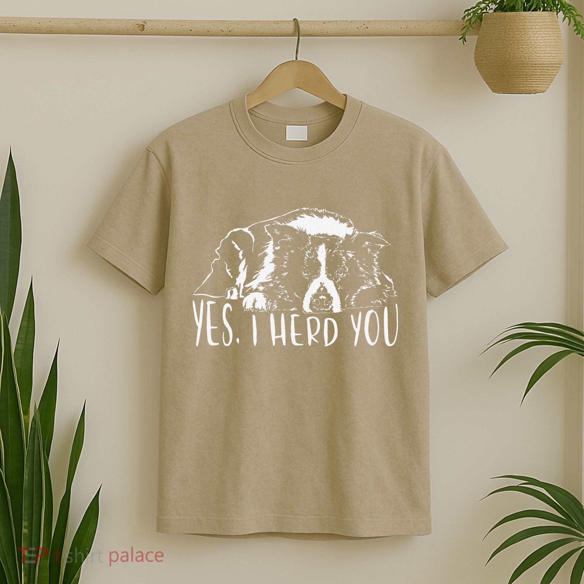 Funny Proud Border Collie I Herd You Herder Gift Dog Saying T-Shirt