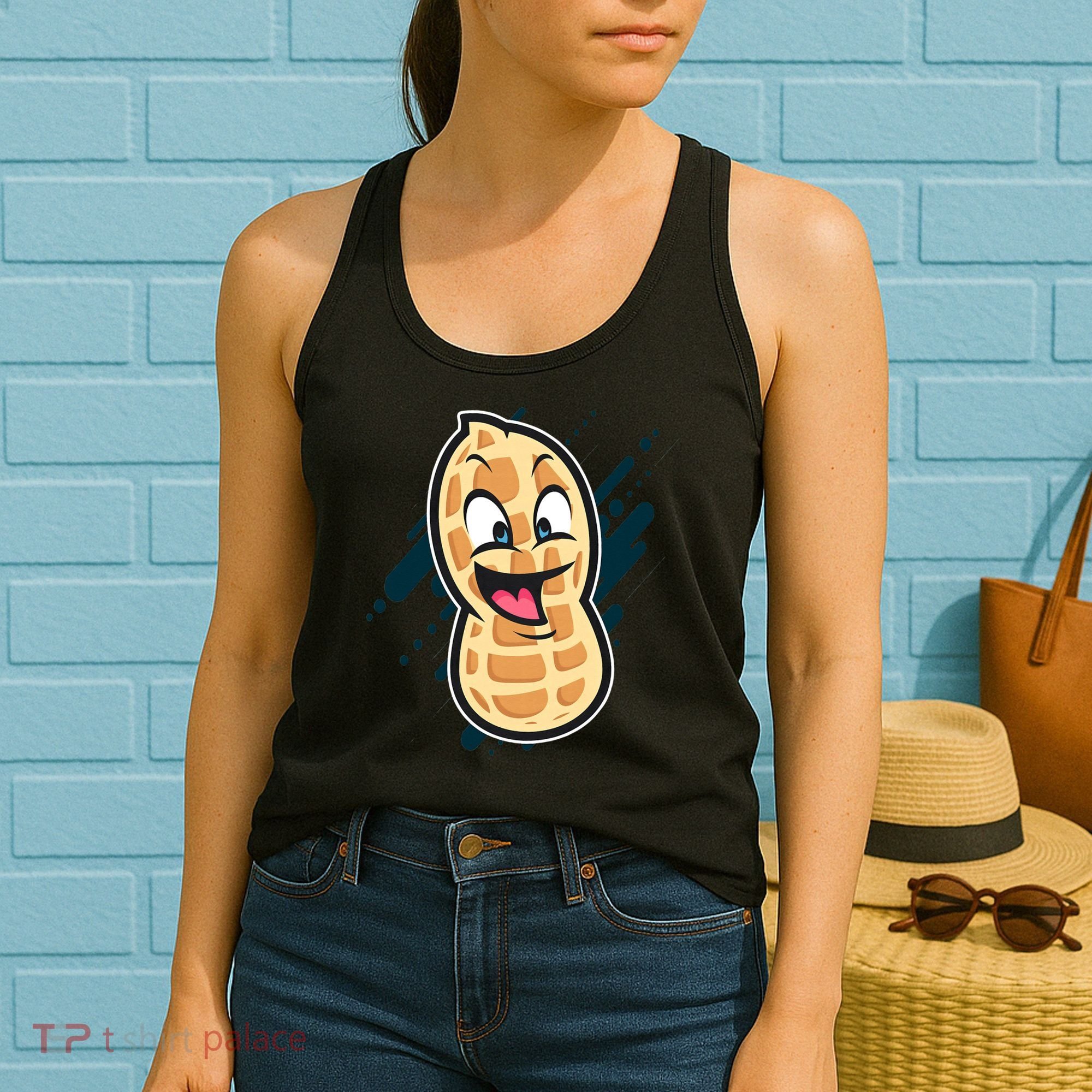 Funny Peanut Butt Gag Peanut Butter Food Women's Tank Top