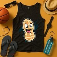 Funny Peanut Butt Gag Peanut Butter Food Tank Top thumb 4