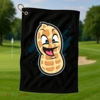 Funny Peanut Butt Gag Peanut Butter Food Golf Towel thumb 1