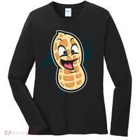 Funny Peanut Butt Gag Peanut Butter Food Women's Long Sleeve Shirt thumb 0