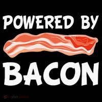 Funny Powered By Bacon Bacon Lovers Doggie Tank thumb 4