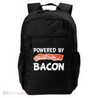 Funny Powered By Bacon Bacon Lovers Backpack thumb 0
