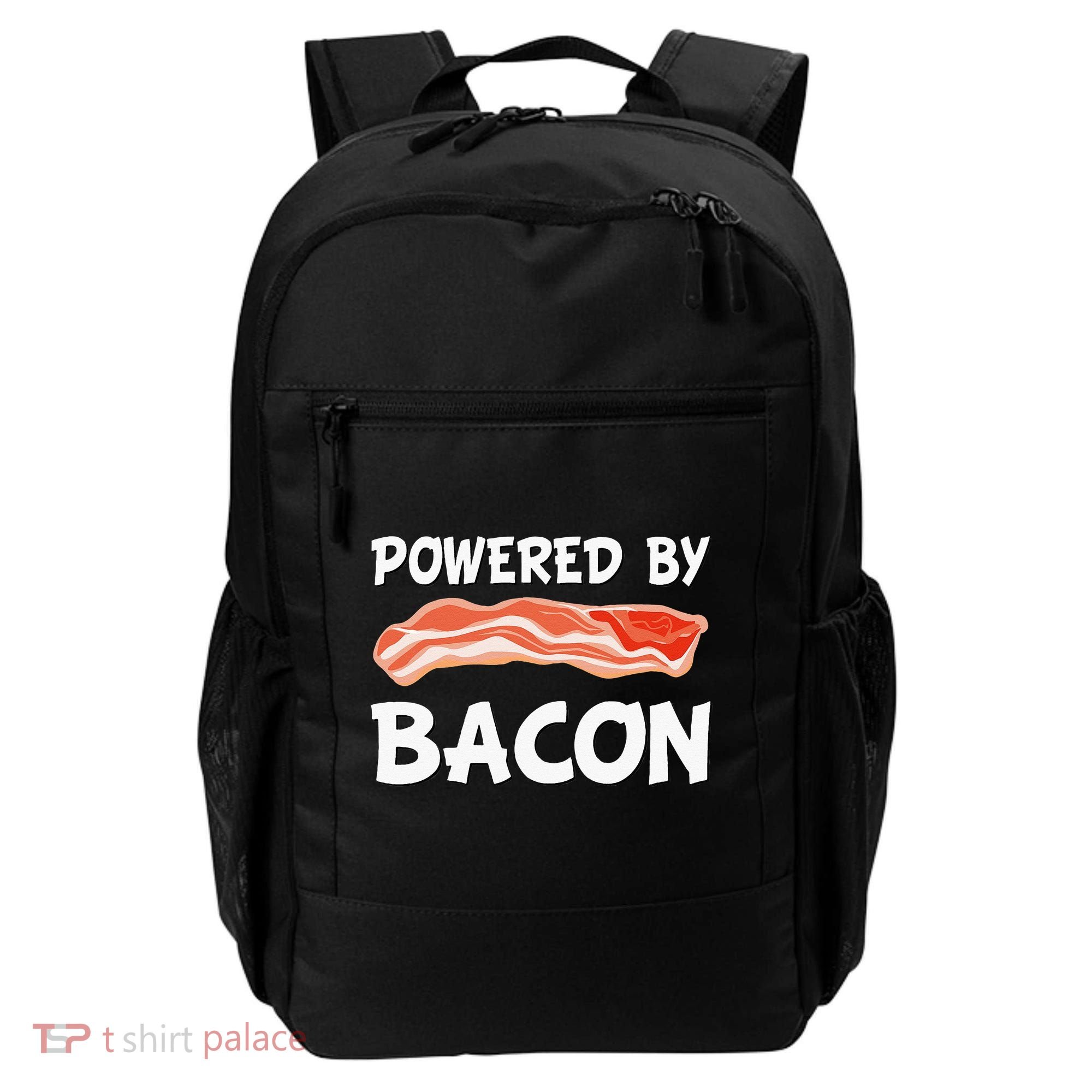 Funny Powered By Bacon Bacon Lovers Backpack