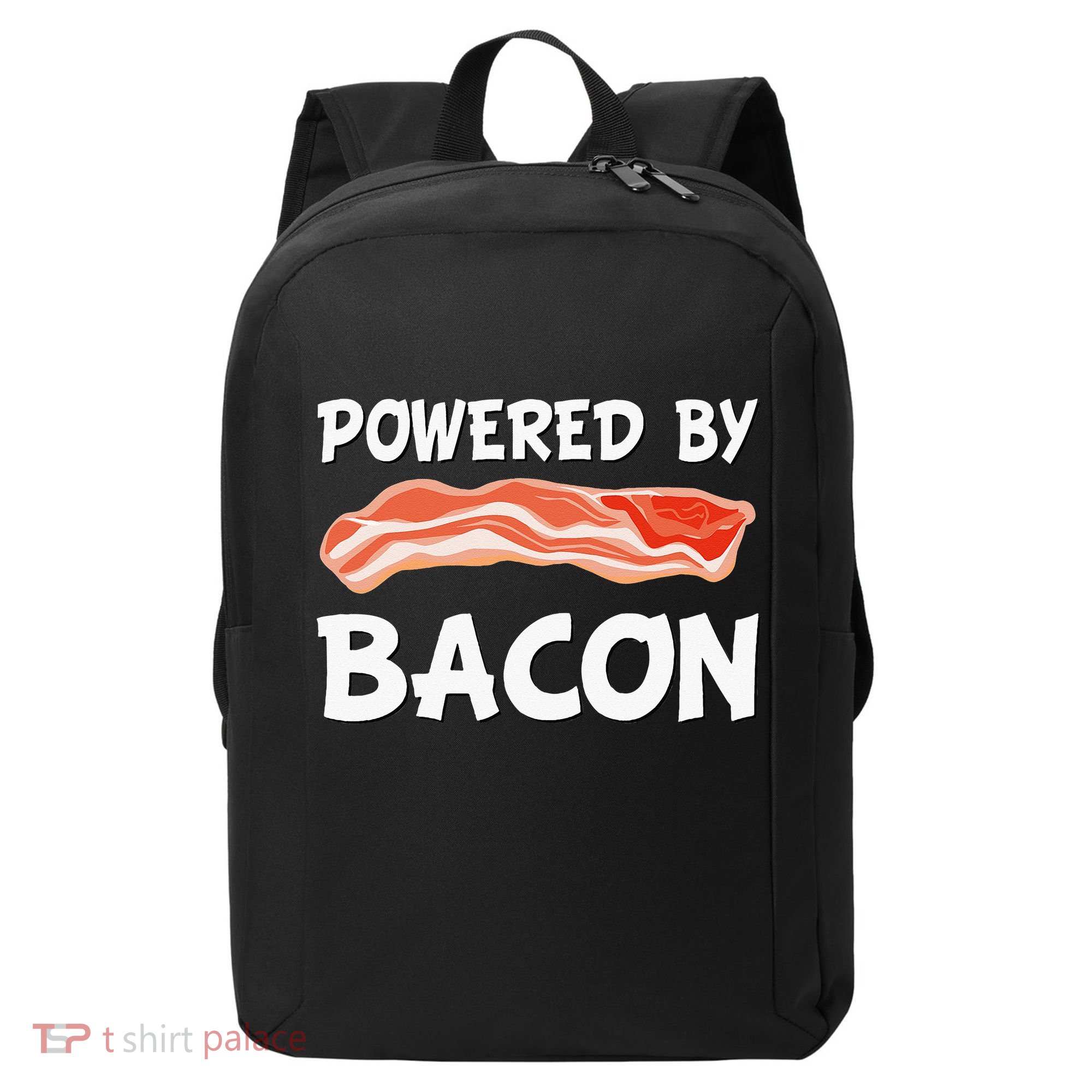 Funny Powered By Bacon Bacon Lovers Modern Backpack