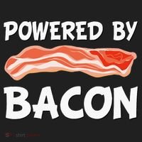 Funny Powered By Bacon Bacon Lovers Modern Backpack thumb 2