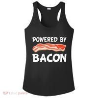 Funny Powered By Bacon Bacon Lovers Ladies PosiCharge Competitor Racerback Tank thumb 0