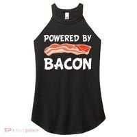 Funny Powered By Bacon Bacon Lovers Women's Perfect Tri Rocker Tank thumb 0