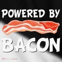 Funny Powered By Bacon Bacon Lovers Toddler Fine Jersey T-Shirt thumb 2