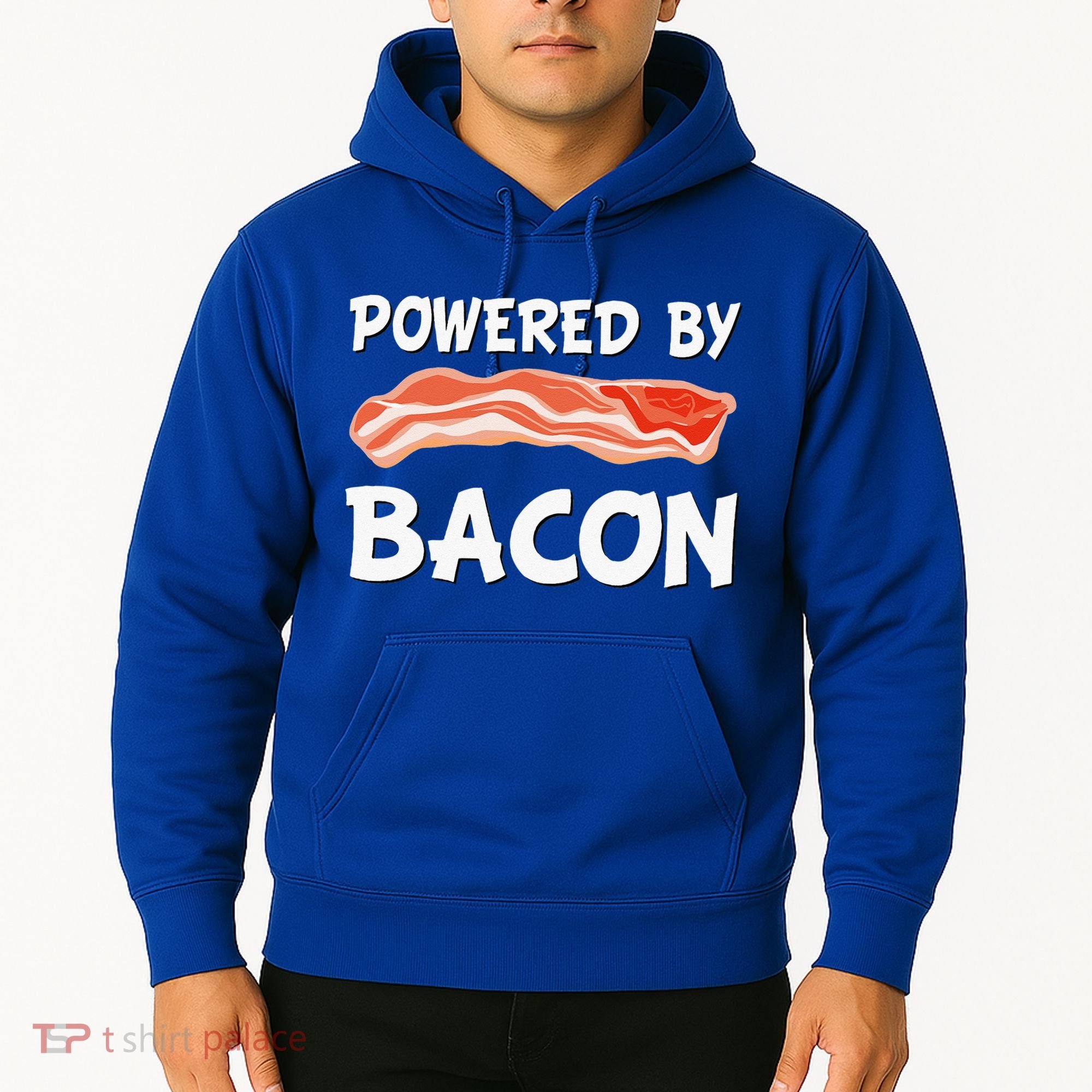 Funny Powered By Bacon Bacon Lovers Hoodie