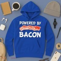Funny Powered By Bacon Bacon Lovers Hoodie thumb 3