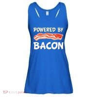 Funny Powered By Bacon Bacon Lovers Ladies Essential Flowy Tank thumb 0