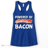 Funny Powered By Bacon Bacon Lovers Women's Tank Top thumb 0