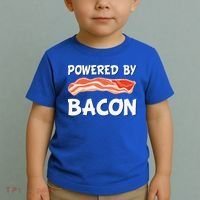 Funny Powered By Bacon Bacon Lovers Toddler T-Shirt thumb 2