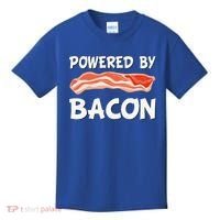 Funny Powered By Bacon Bacon Lovers Kids T-Shirt thumb 0
