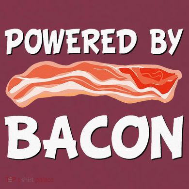 Funny Powered By Bacon Bacon Lovers 16oz Travel Tumbler