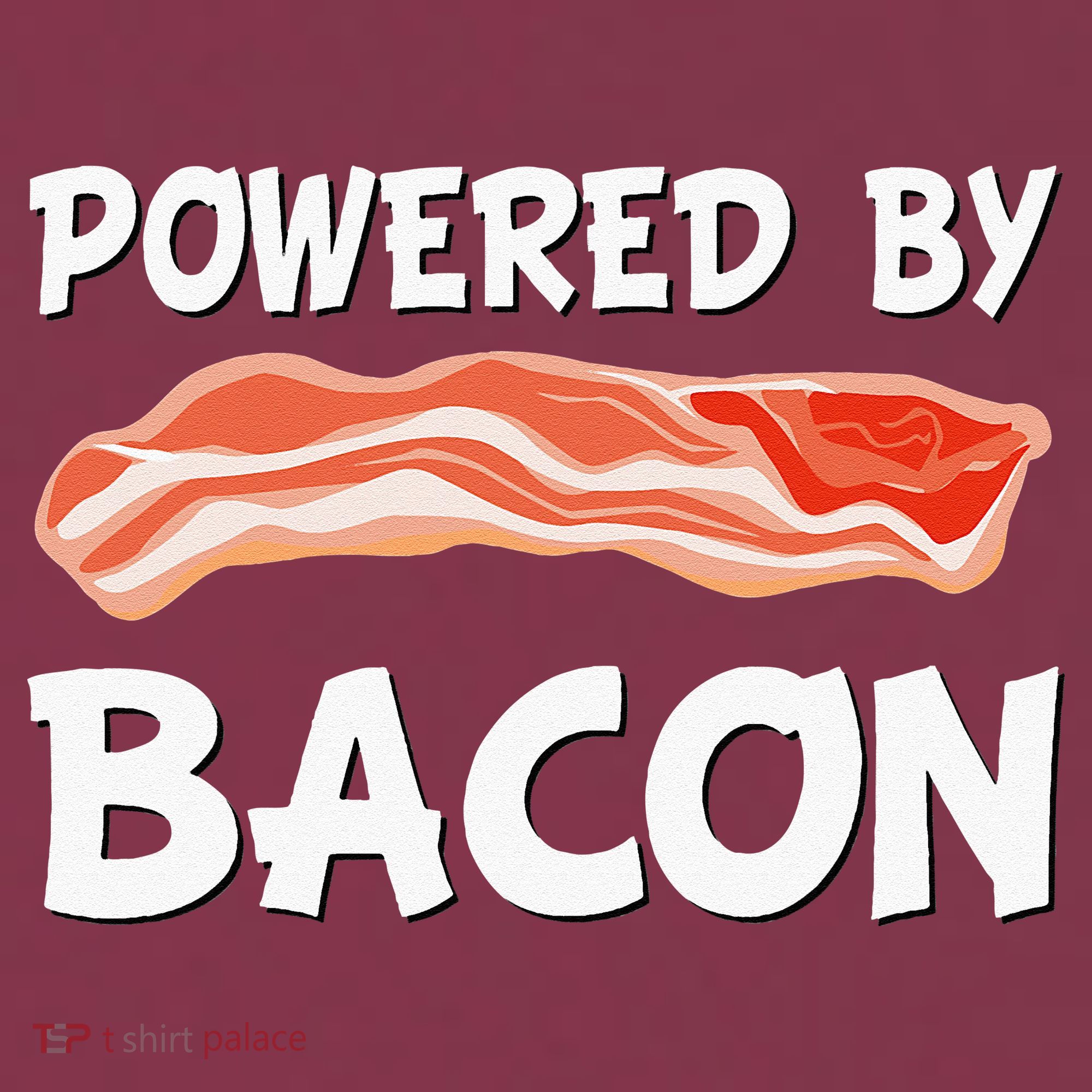 Funny Powered By Bacon Bacon Lovers 16oz Travel Tumbler