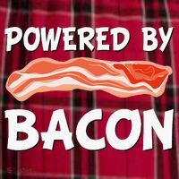 Funny Powered By Bacon Bacon Lovers Women's Flannel Plaid Pajama Pants thumb 2