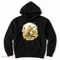 Frog Playing Banjo On Log Hoodie thumb 0
