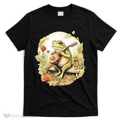 Frog Playing Banjo On Log T-Shirt