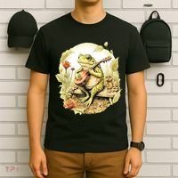 Frog Playing Banjo On Log T-Shirt thumb 6
