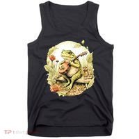 Frog Playing Banjo On Log Tank Top thumb 0