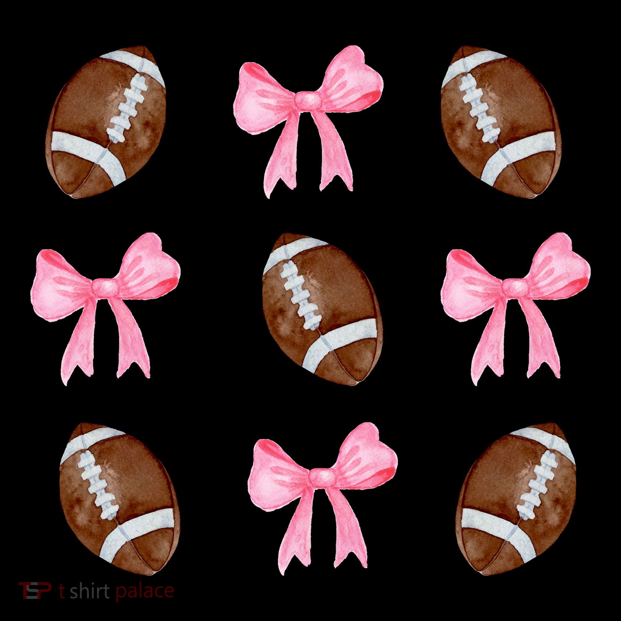 Football Pink Bow Festive Sport Lover Coffee Mug