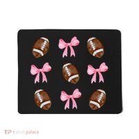 Football Pink Bow Festive Sport Lover Mousepad thumb 0