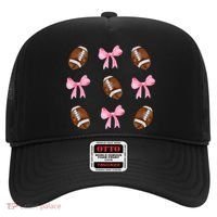 Football Pink Bow Festive Sport Lover Hat thumb 0