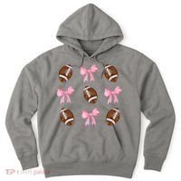 Football Pink Bow Festive Sport Lover Hoodie thumb 0
