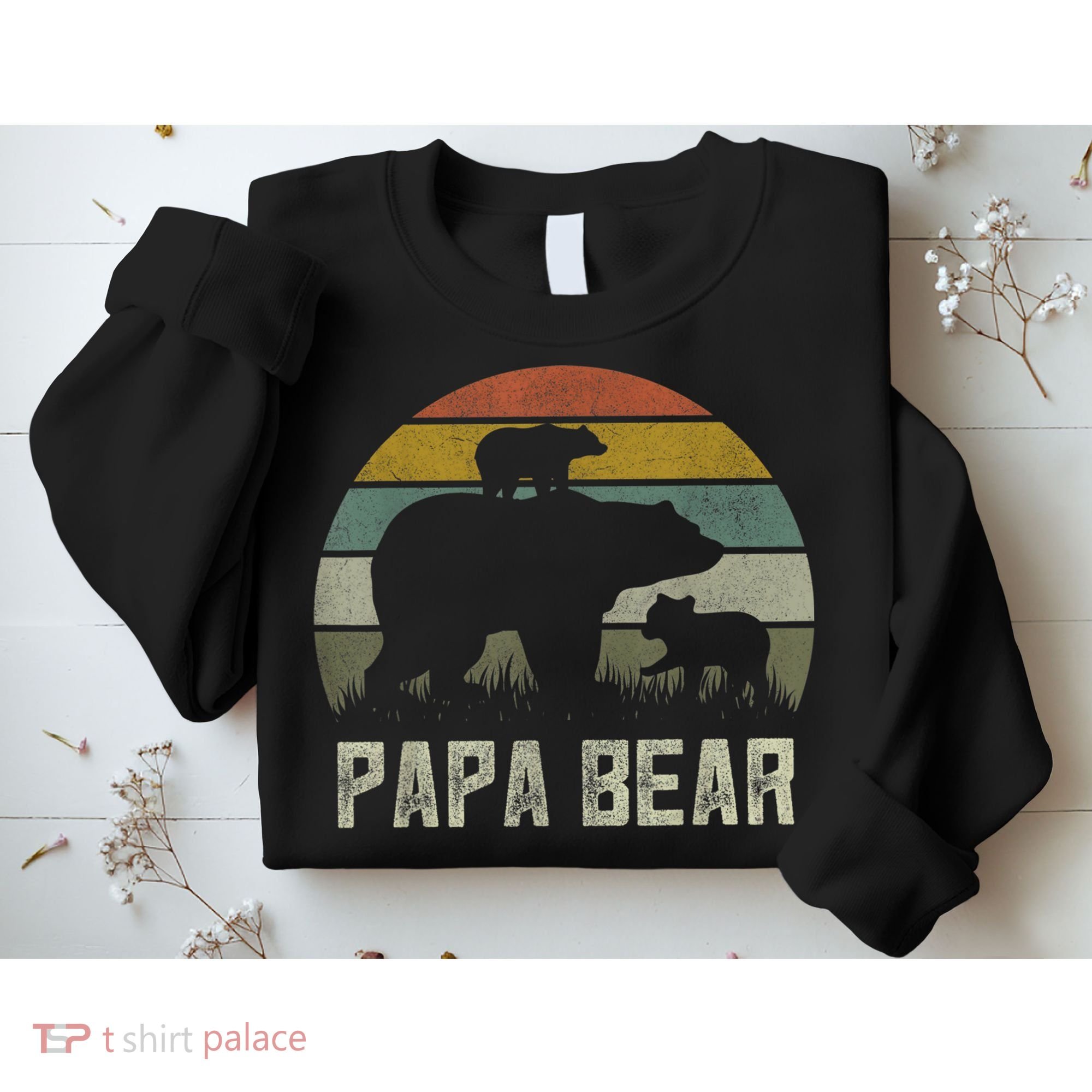  Funny Papa Bear Shirts, Cub 2 kid Fathers Day Grandpa Sweatshirt