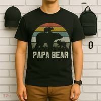  Funny Papa Bear Shirts, Cub 2 kid Fathers Day Grandpa T-Shirt thumb 6